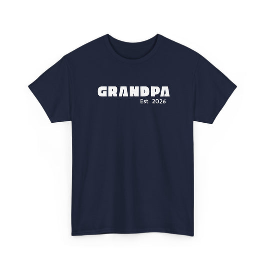 Grandpa 2026, Block Text T-Shirt
