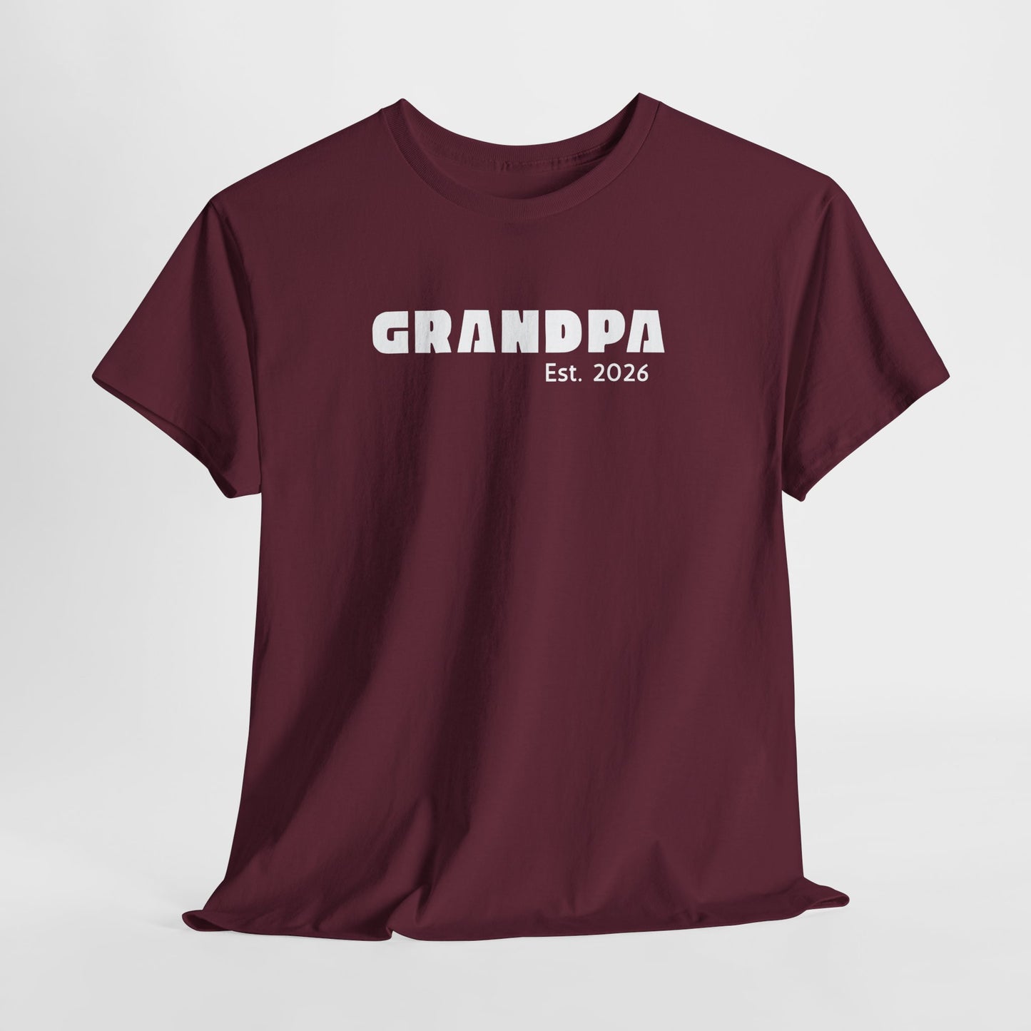 Grandpa 2026, Block Text T-Shirt