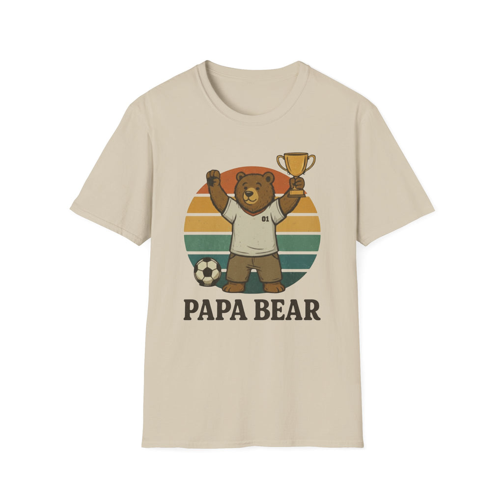 Papa Bear Football T-Shirt