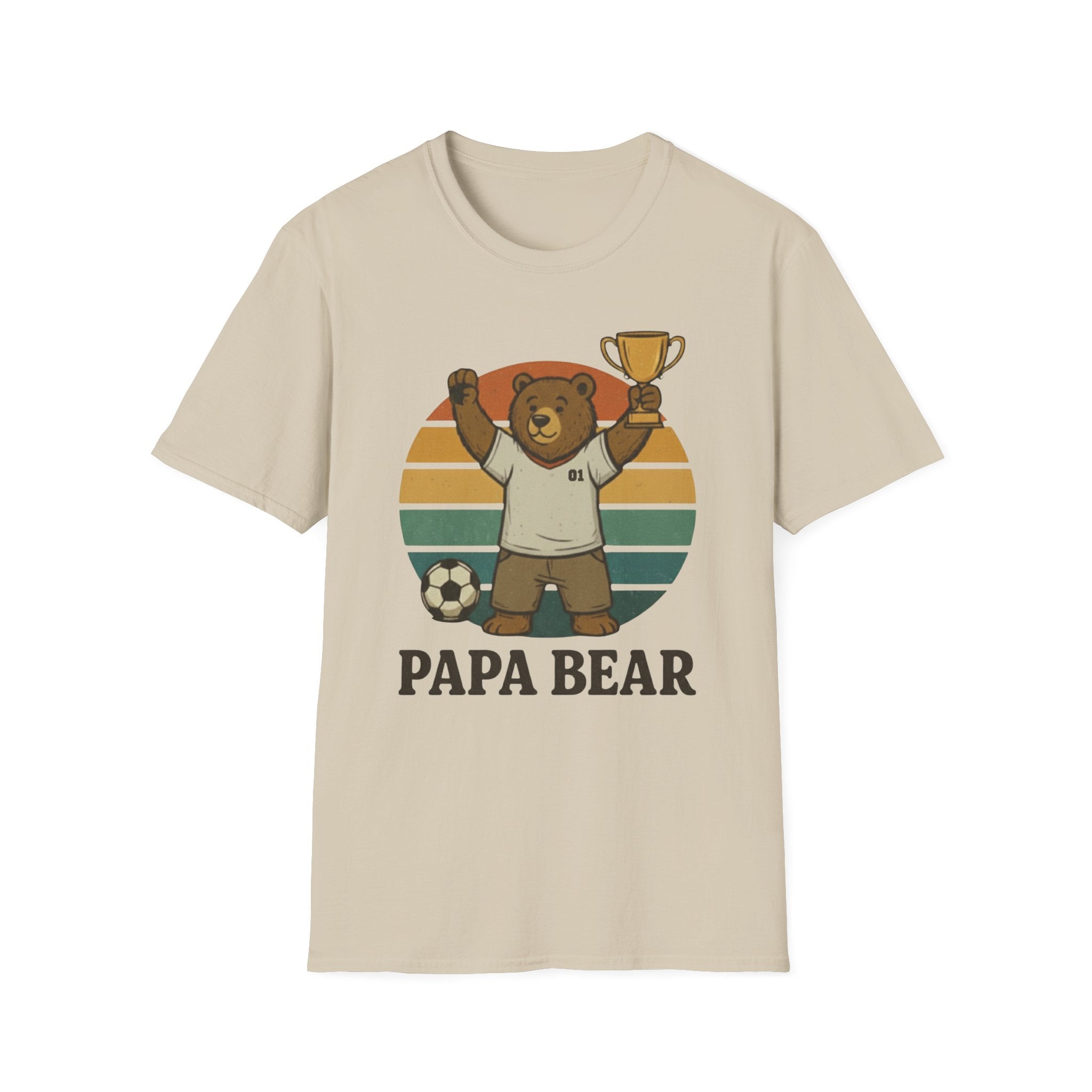 Papa Bear Football T-Shirt