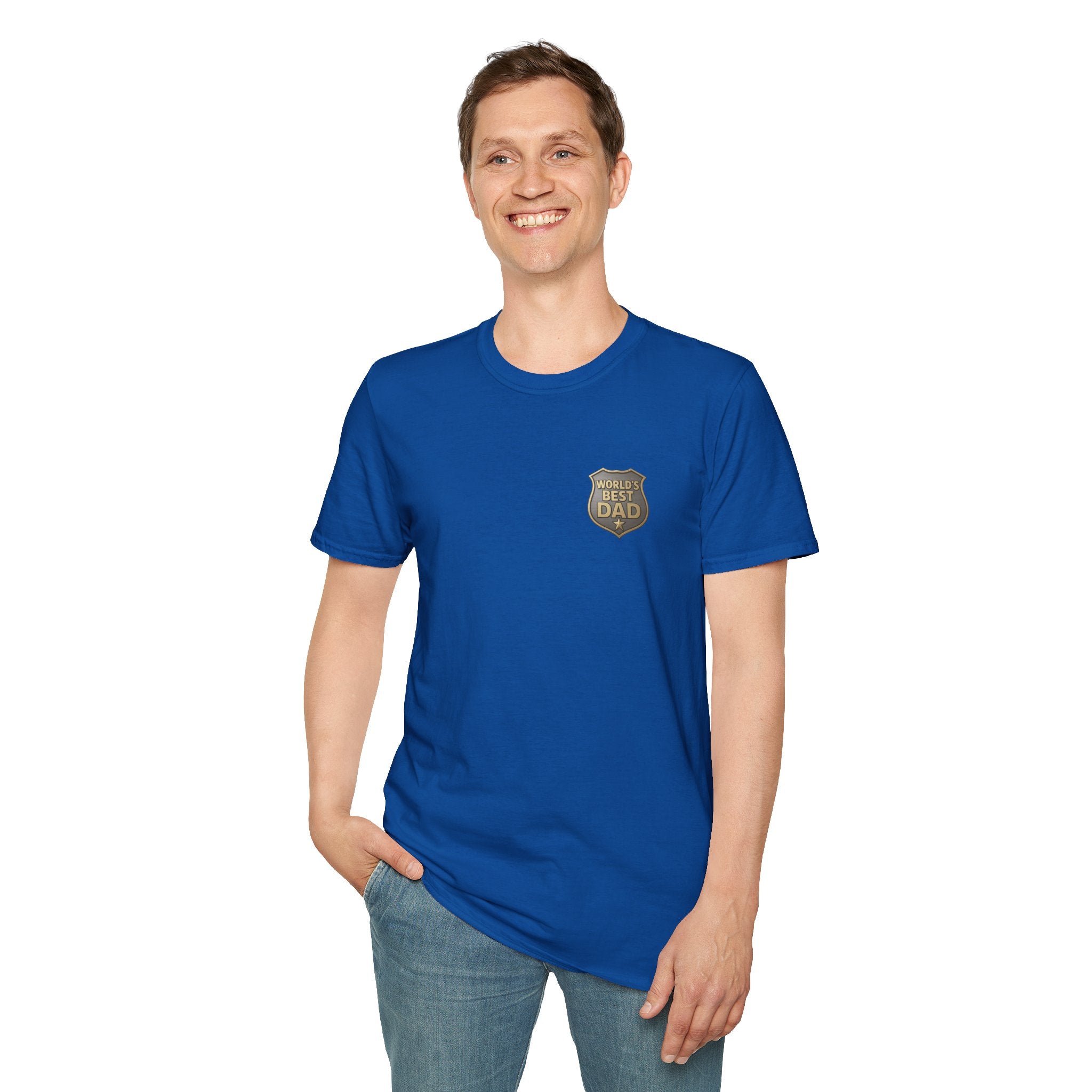 World's Best Dad Badge T-Shirt
