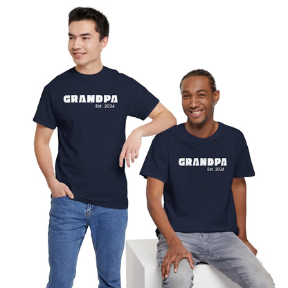 Grandpa 2026, Block Text T-Shirt