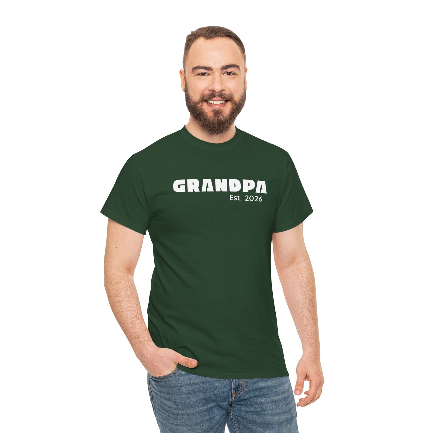 Grandpa 2026, Block Text T-Shirt