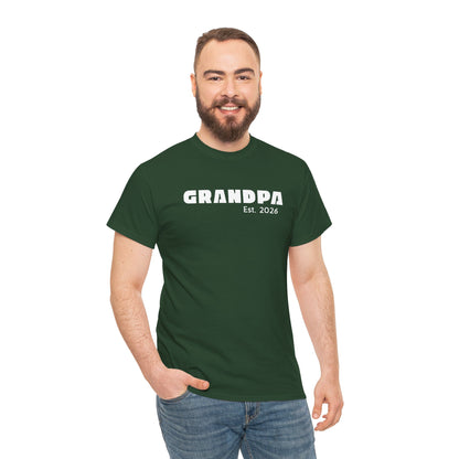 Grandpa 2026, Block Text T-Shirt