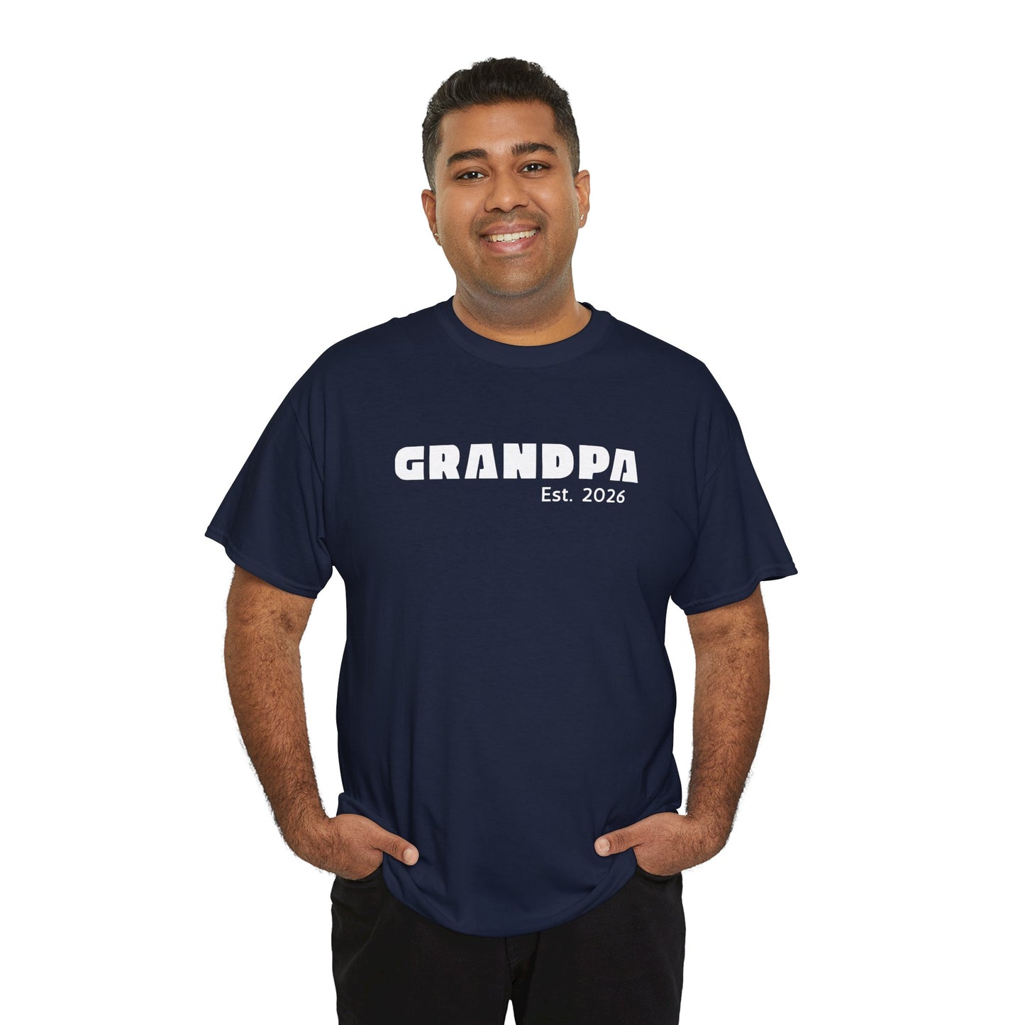 Grandpa 2026, Block Text T-Shirt