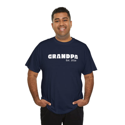 Grandpa 2026, Block Text T-Shirt