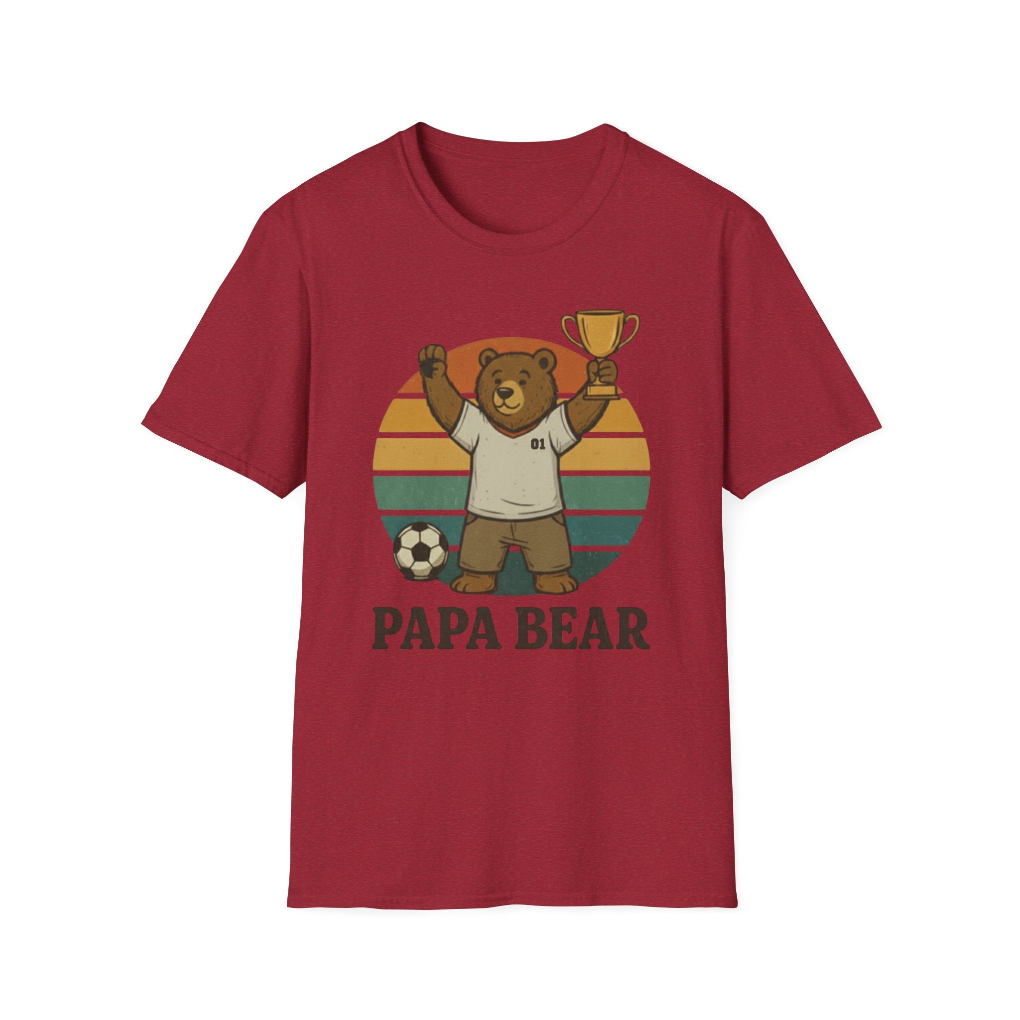 Papa Bear Football T-Shirt