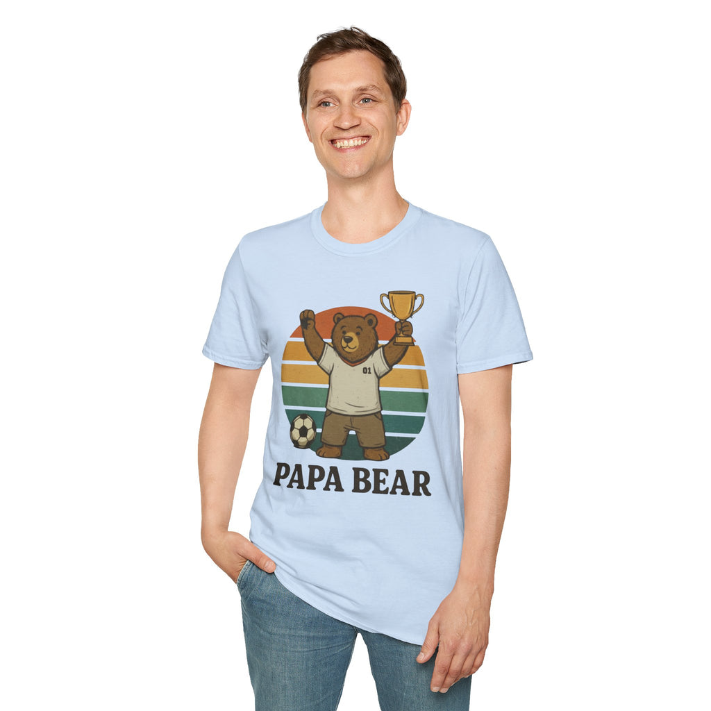 Papa Bear Football T-Shirt