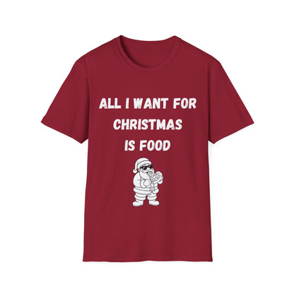 All I Want is Food, Christmas T-Shirt
