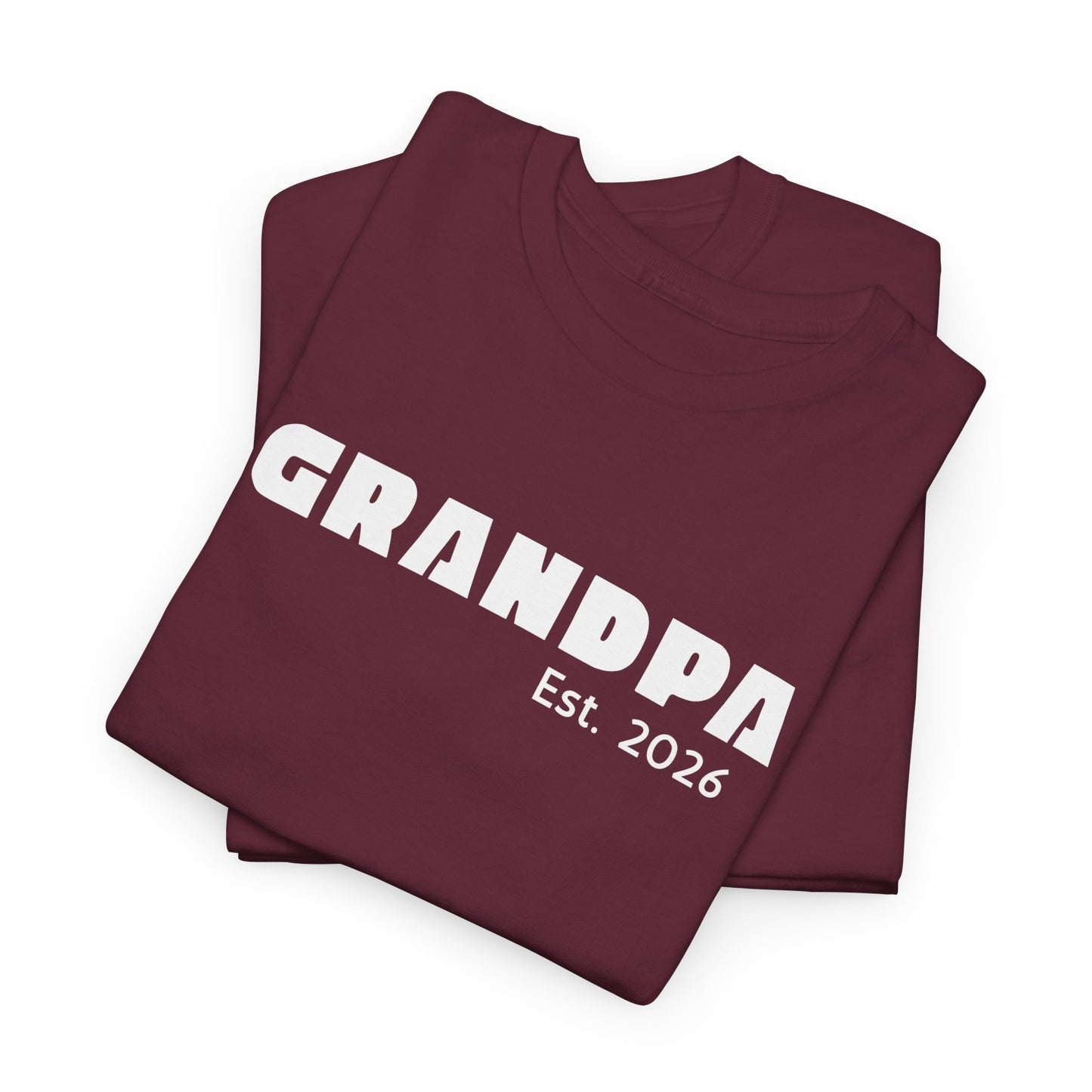 Grandpa 2026, Block Text T-Shirt