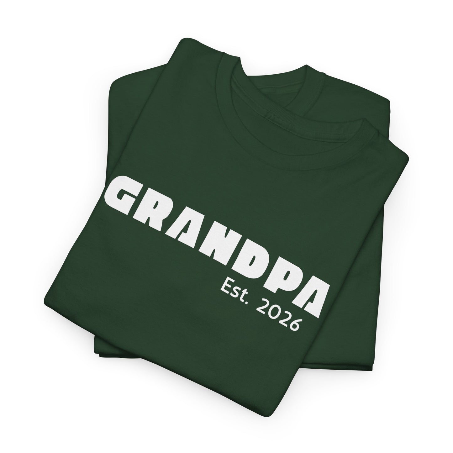 Grandpa 2026, Block Text T-Shirt
