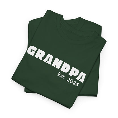 Grandpa 2026, Block Text T-Shirt