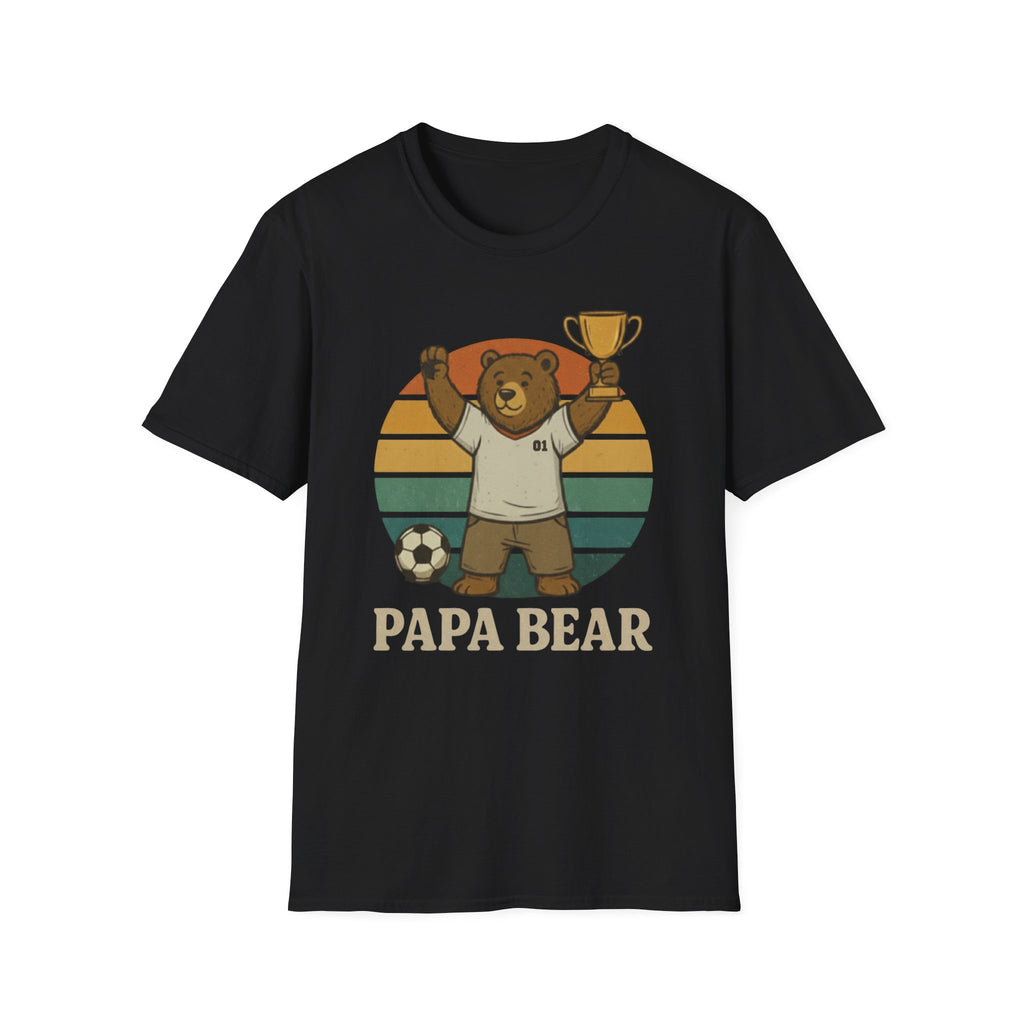 Papa Bear Football T-Shirt