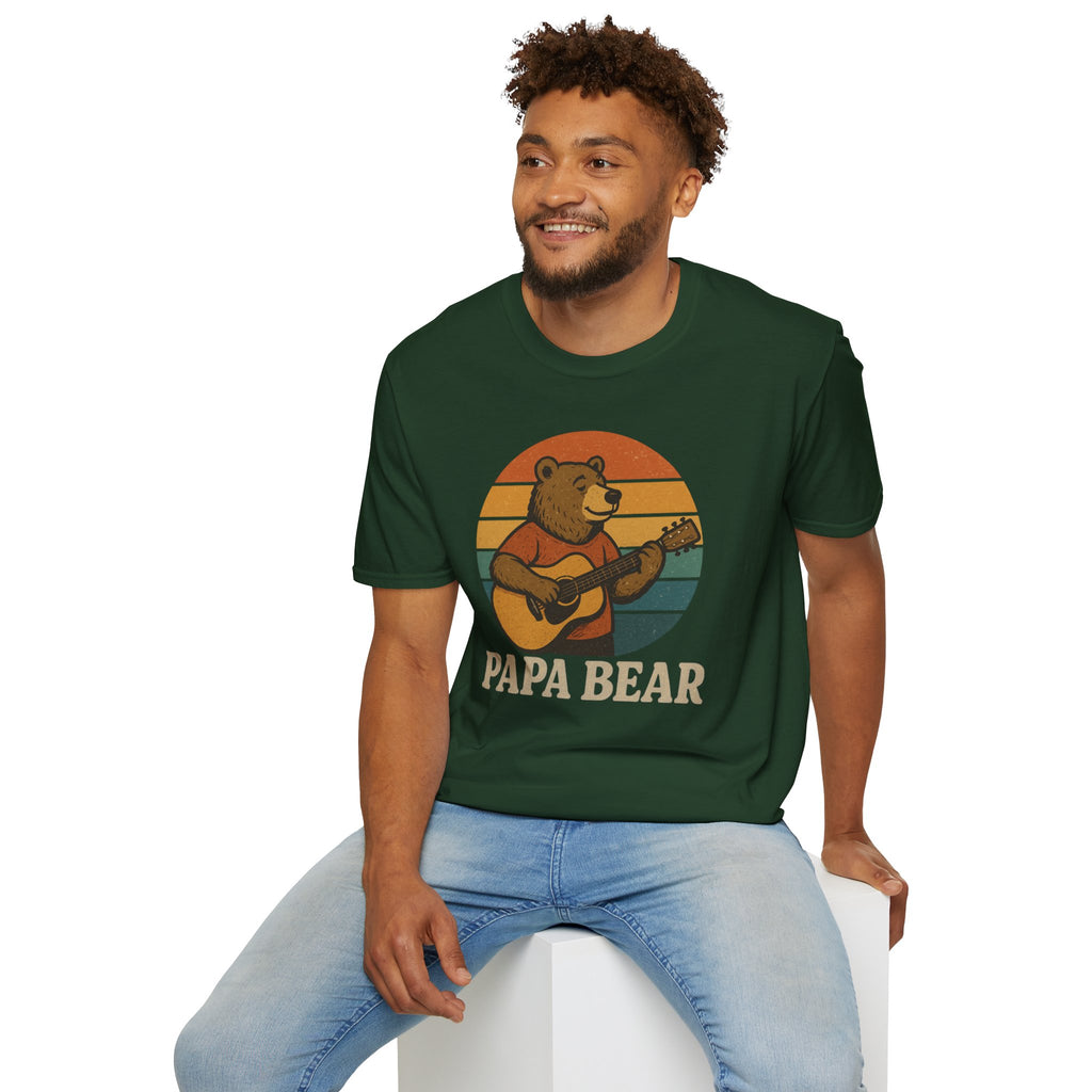 Papa Bear Guitar T-Shirt
