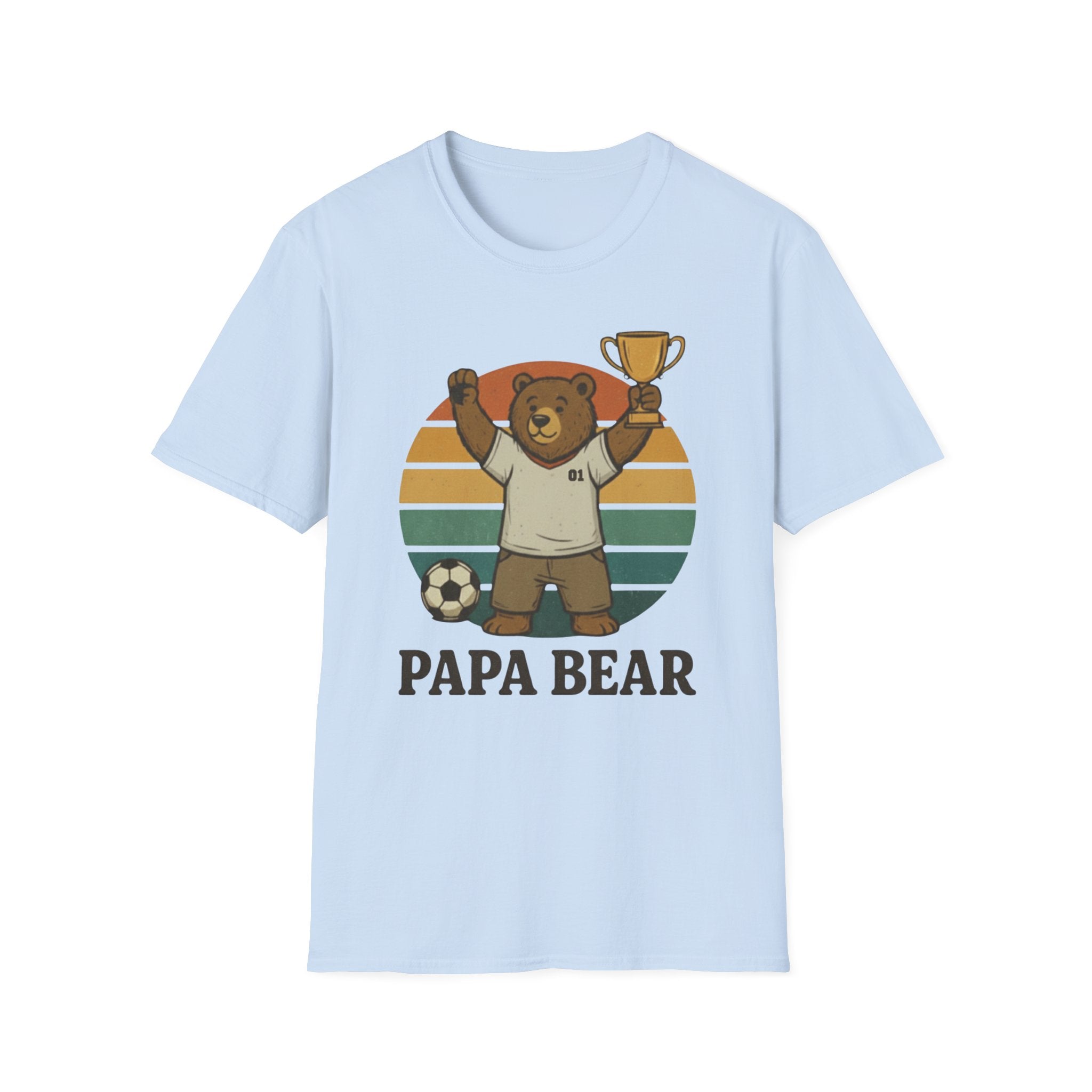Papa Bear Football T-Shirt
