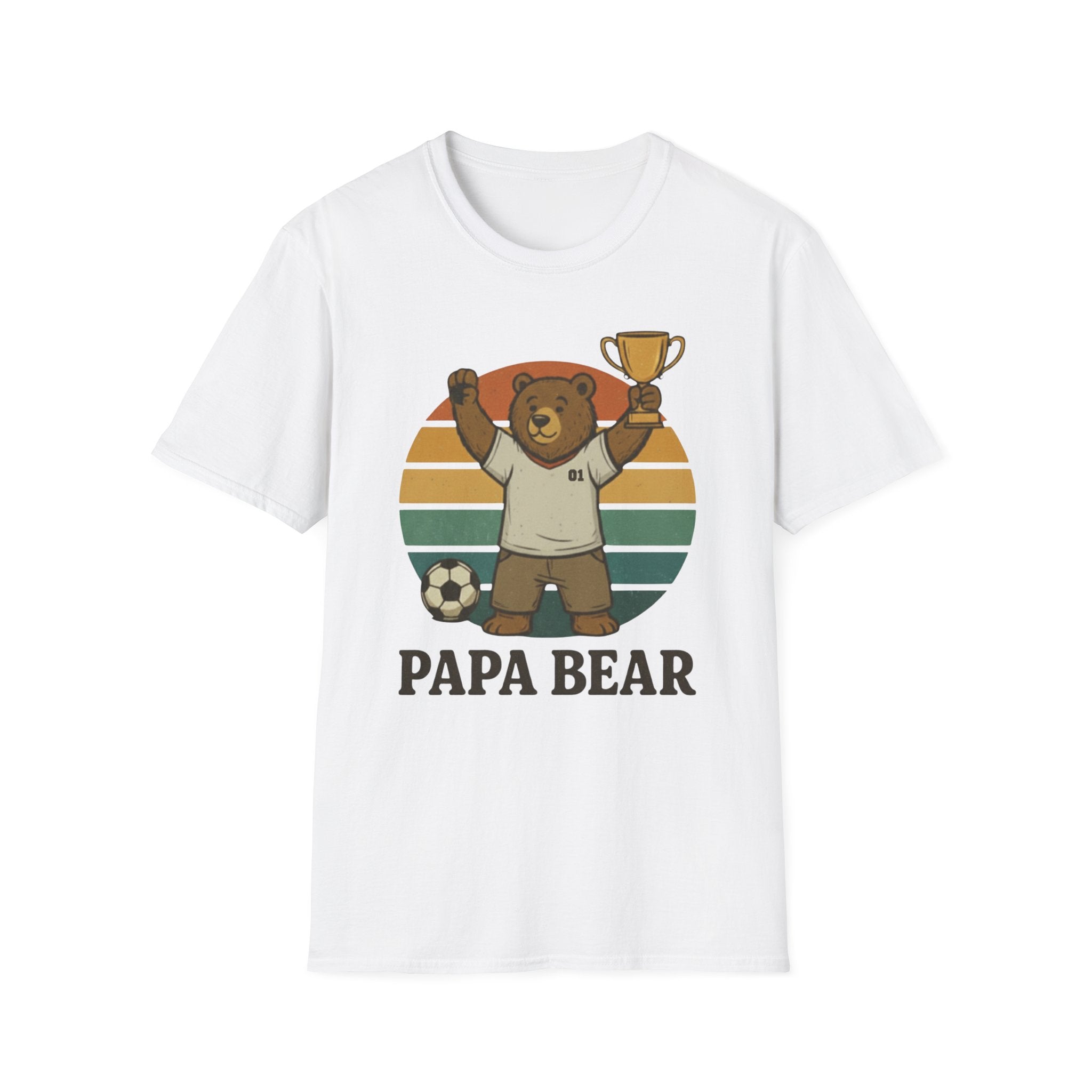 Papa Bear Football T-Shirt