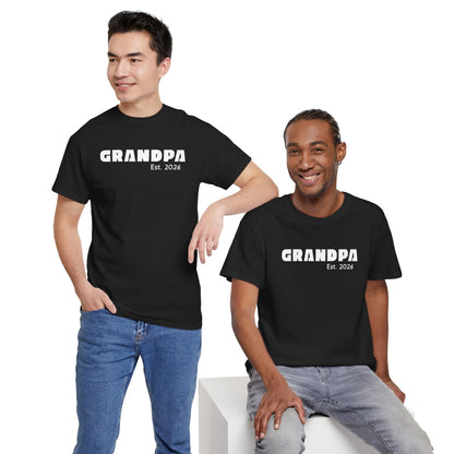 Grandpa 2026, Block Text T-Shirt