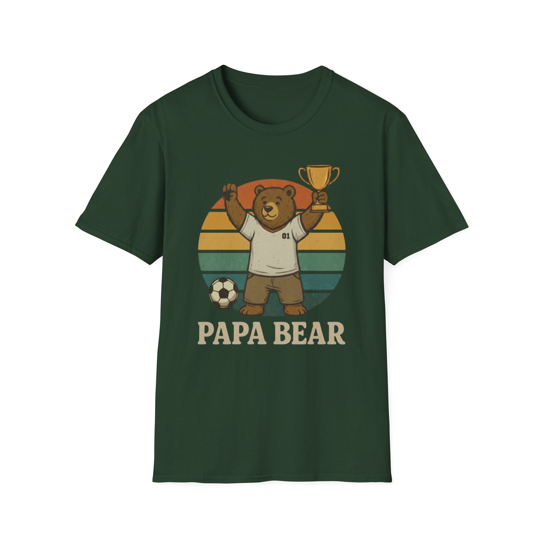 Papa Bear Football T-Shirt