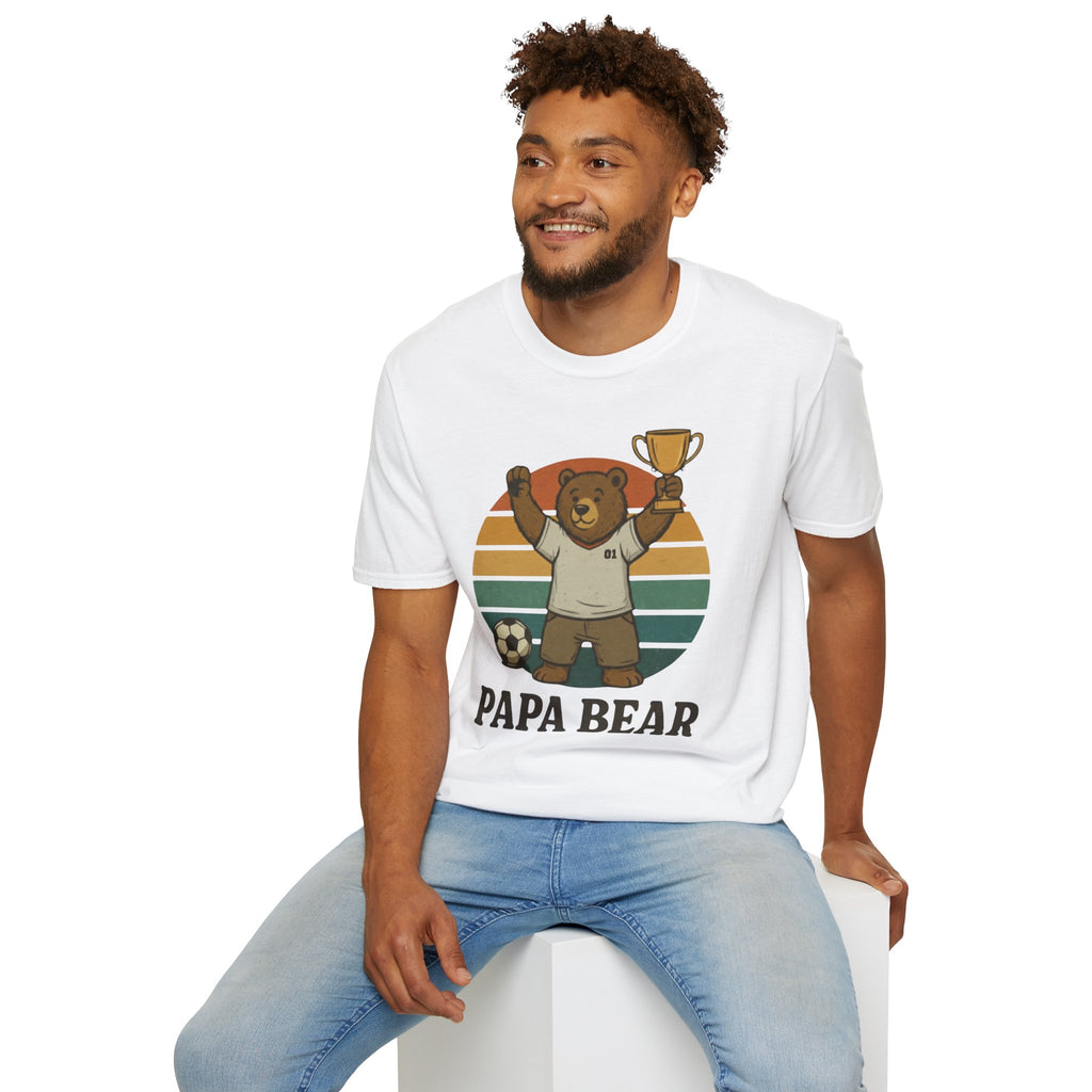 Papa Bear Football T-Shirt