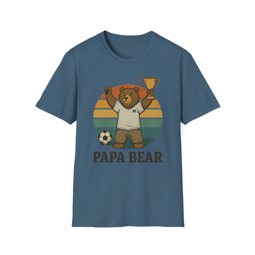 Papa Bear Football T-Shirt