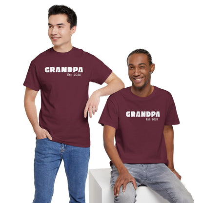 Grandpa 2026, Block Text T-Shirt