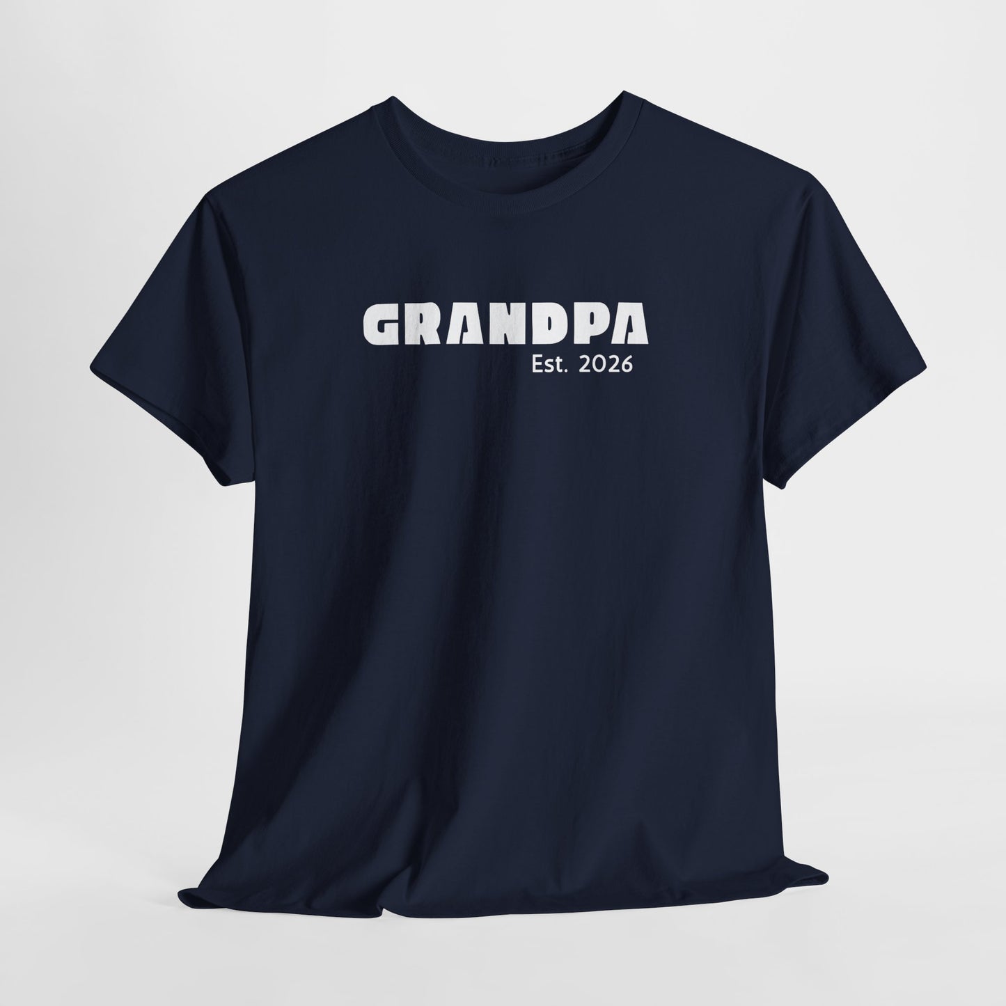Grandpa 2026, Block Text T-Shirt