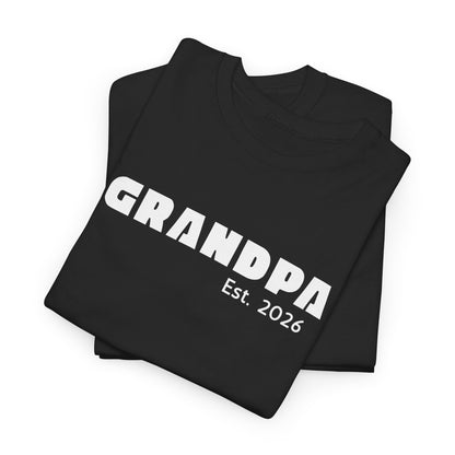 Grandpa 2026, Block Text T-Shirt