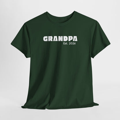 Grandpa 2026, Block Text T-Shirt
