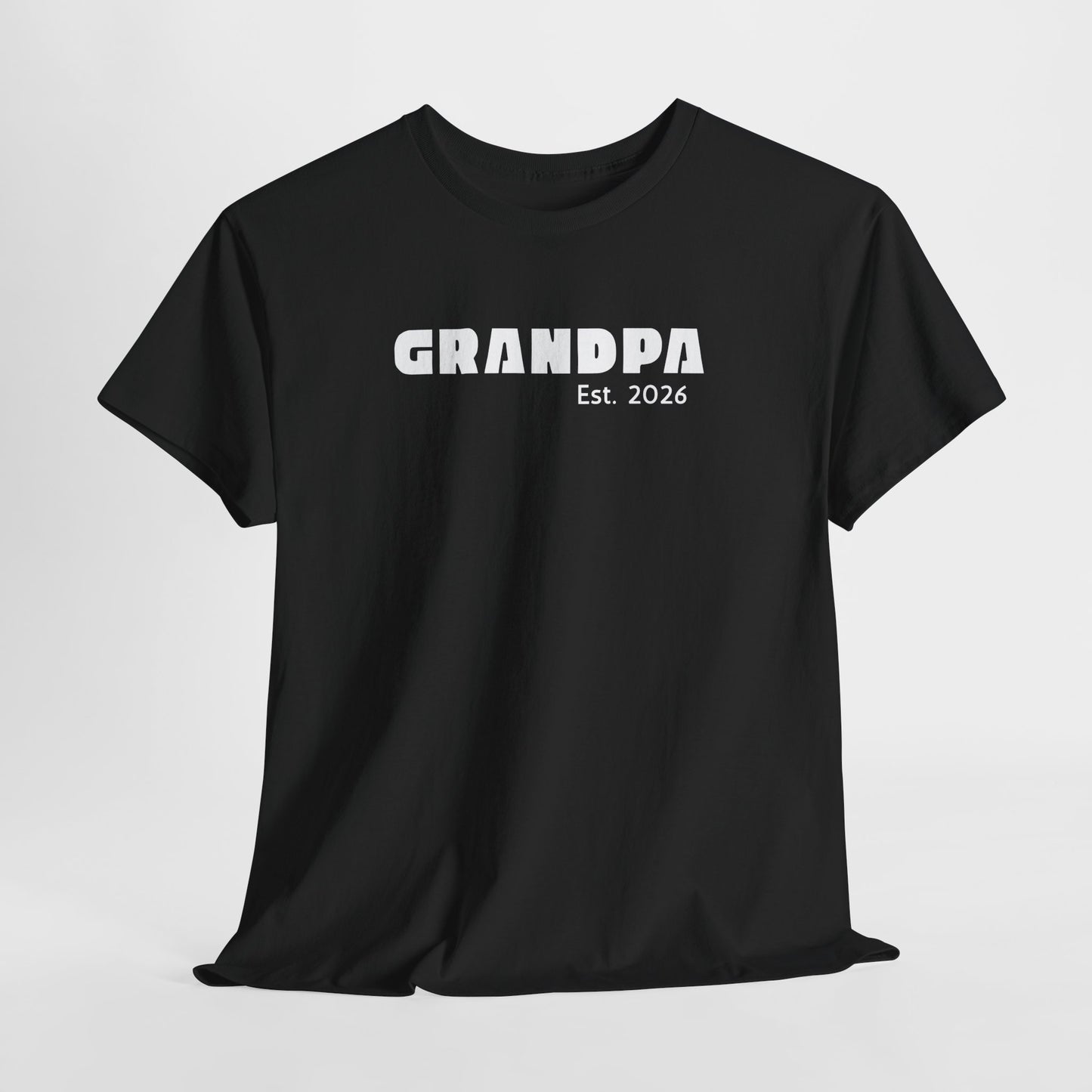 Grandpa 2026, Block Text T-Shirt
