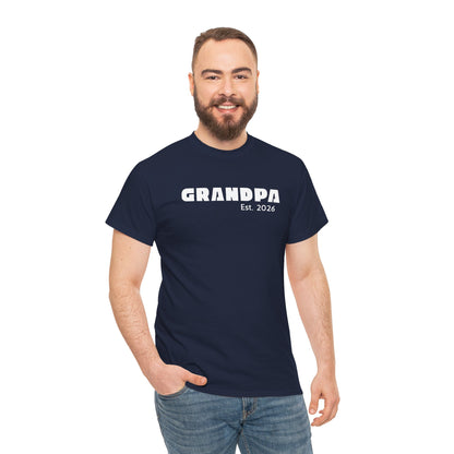 Grandpa 2026, Block Text T-Shirt