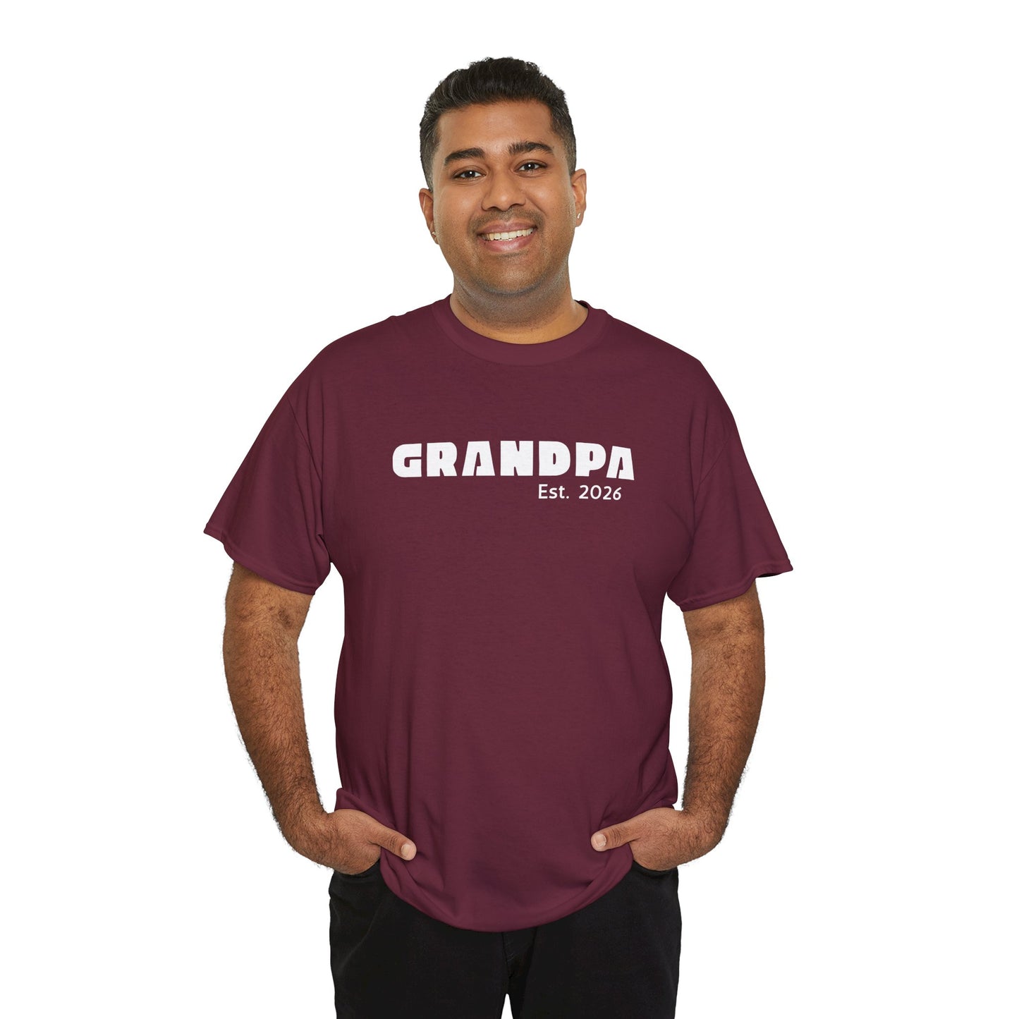 Grandpa 2026, Block Text T-Shirt