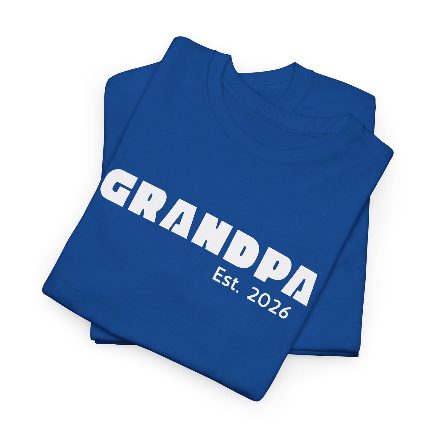 Grandpa 2026, Block Text T-Shirt