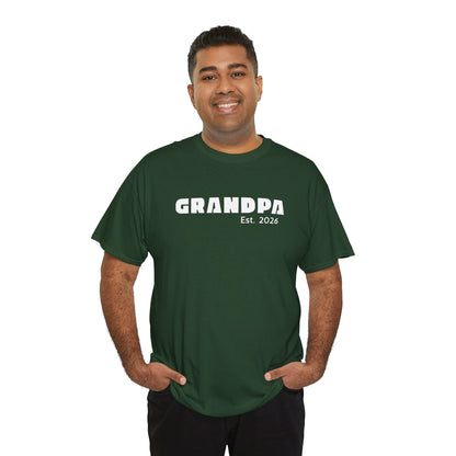 Grandpa 2026, Block Text T-Shirt