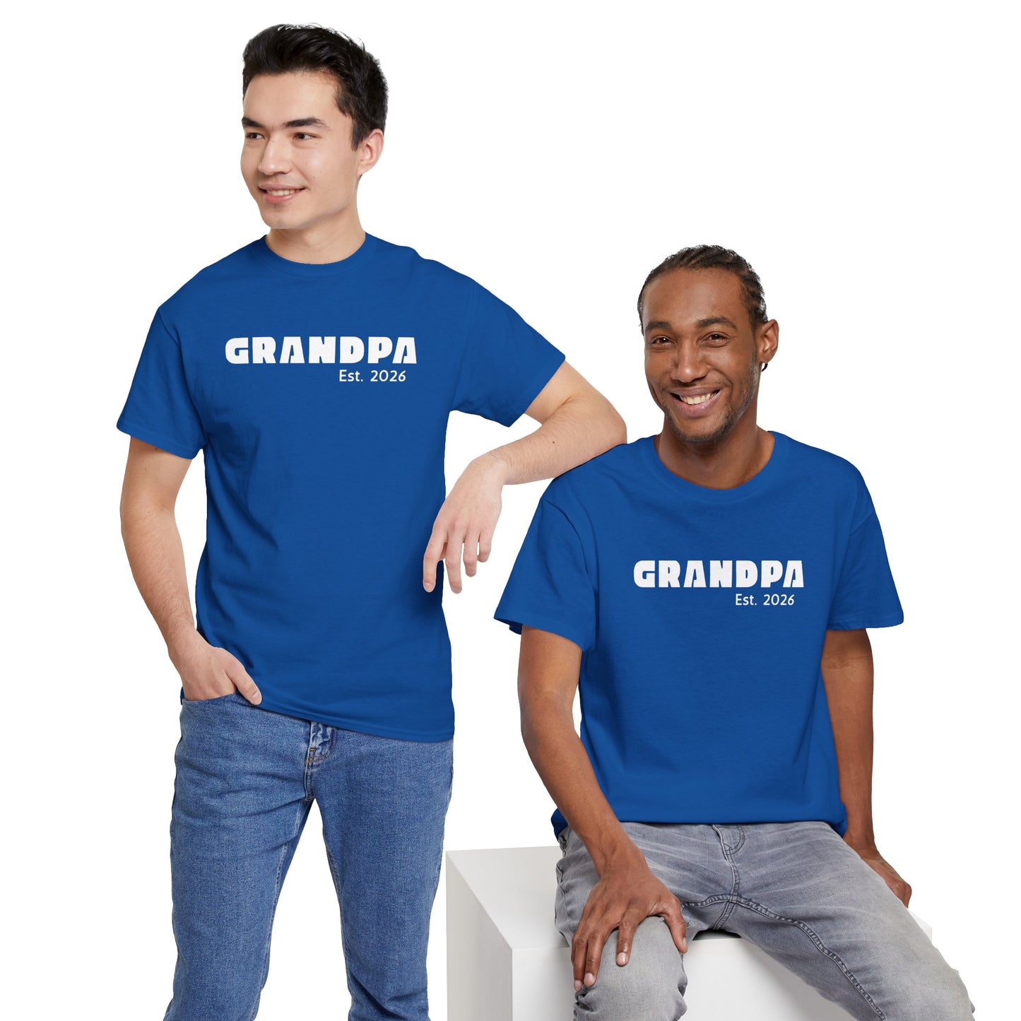 Grandpa 2026, Block Text T-Shirt