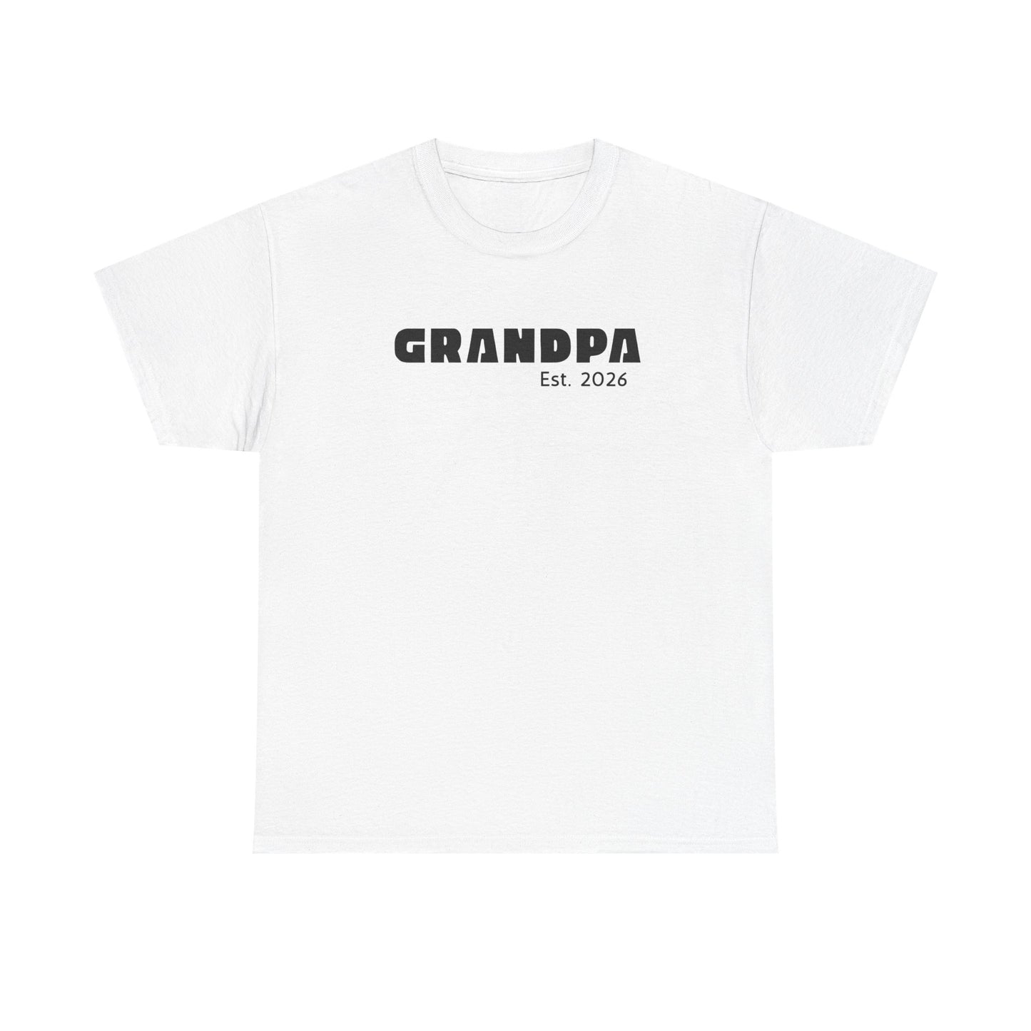 Grandpa 2026, Block Text T-Shirt