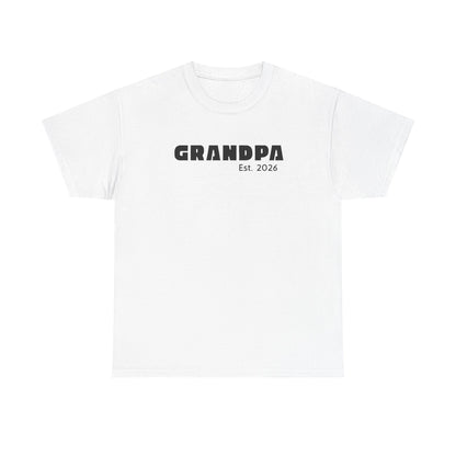 Grandpa 2026, Block Text T-Shirt