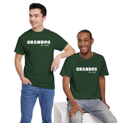 Grandpa 2026, Block Text T-Shirt