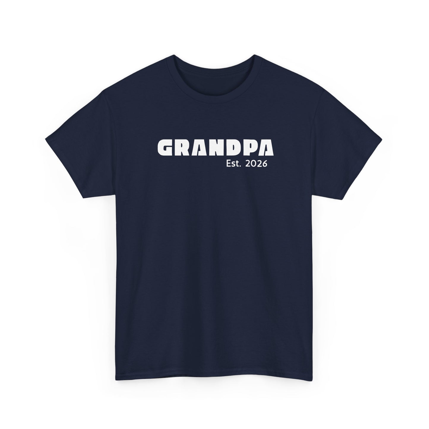 Grandpa 2026, Block Text T-Shirt