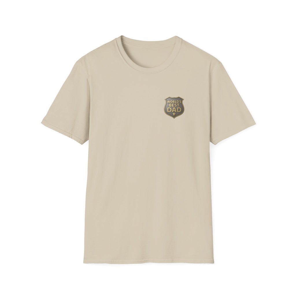 World's Best Dad Badge T-Shirt